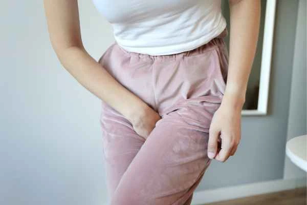 woman struggling with urine incontinence Bagshot